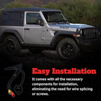 Z Automotive JL Front Camera Kit fits 2018-2023 Wrangler JL | Grille-Mounted | Standard Definition Cam | Easy Installation | Perfect for Trails and Parking | Works on 8.4 Uconnect Only