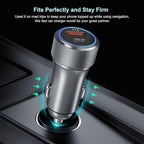 5 Pack USB C Car Charger, Bangfun 36W Dual USB Car Adapter Fast Charge PD&QC 3.0 Cigarette Lighter USB Charger Compatible iPhone 15 14 13 12 11 Pro Max SE,iPad,Samung S24/S21/S20, Pixel(Grey)