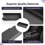 LUWU 2025 2026 Prius Center Console Organizer for 2023 2024 2025 2026 Toyota Prius LE/XLE/Limited/Nightshade Accessories Armrest Console Storage Box Glove Organizer Tray ABS Material (Black)