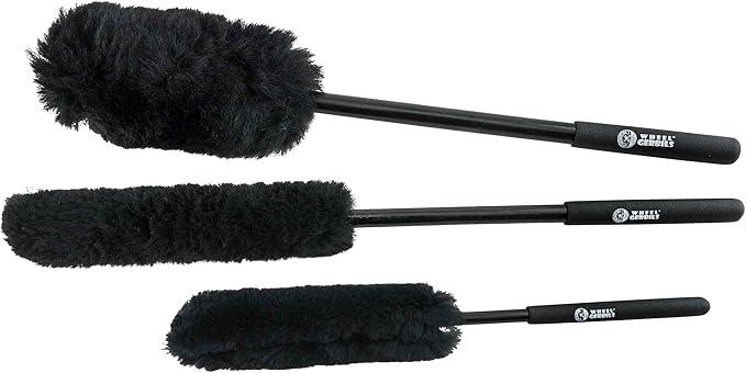 Chemical Guys ACC602 Extended Reach Wheel/Gerbils Wheel/Rim Brush (3 Brushes), 3 Pack