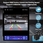 2+64G Android 14 Double Din Car Stereo for Ford Mustang 2010-2014 with 9.7 Inch Touchscreen Radio Built-in Wireless Carplay/Android Auto/GPS/Bluetooth/FM/AUX-in/Steering Wheel Controls/Backup Camera