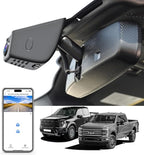 Mangoal F150 Dash Cam 4K Custom fit for Ford F150 2018-2026 F250/F350/F450 Super Duty 2020-2026 XLT Lariat King Ranch Raptor Limited Platinum(Model A), UHD 2160P Video, WiFi, App, 128GB Card