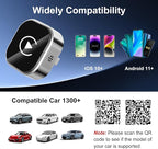 Wireless CarPlay & Android Auto Adapter: 2026 Upgraded Mini Plug & Play CarPlay Dongle - Convert Wired to Wireless - Fast Stable Connection, No Delay for for iOS 10+ & Android 11+, 2017+ Cars