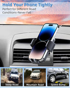 PZK Car Phone Mount for Toyota Camry 2007 2008 2009 2010 2011 Accessories Custom Air Vent Car Phone Holder Auto Lock Hands Free 360° Rotation Cell Phone Automobile Cradles