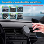 KALAPOP Car Vent Holder for Apple MagSafe Charger Compatible with iPhone 14/14 Plus/14 Pro/14 Pro Max and iPhone 13/12 Series(Charger not Included)