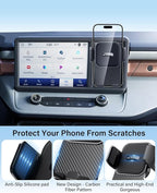 SKYLOTEC Phone Mount Cubby Insert for Ford Maverick 2022 2023 2024 Accessories, Cell Phone Holder Storage Box Kit, Automobile Cradles Phone Base Not Block Air Vent