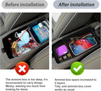 SKTU 2022 2023 Chevy Bolt EUV Center Console Organizer 2023 Chevy Bolt EUV LT/Premier Insert ABS Black Materials Tray 2023 Chevy Bolt EUV Accessories with Coin Holder (Red)