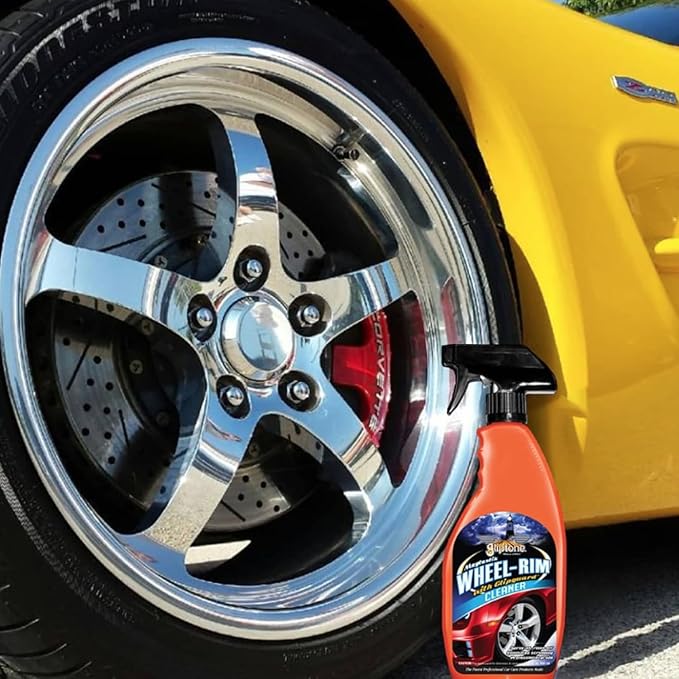 Gliptone Wheel and Rim Cleaner Magtastik Spray-On/Rinse Off with Glipguard, Professional Grade Spray for Car Detailing, Cleans and Protects, 22 Fl Oz