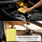 8PCS Car Wheel Brush kit,Wheel Cleaner Brush, Microfiber Cleaning Cloth,Soft Bristle Rim Brush,Tire Polishing Application Pad,Drying Towel.Tire Cleaning Brush Kit for Trucks, Cars, RVs