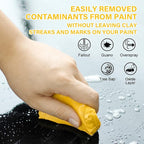 Car Clay Bar 4 Pack 400g, Premium Grade Clay Bars Detailing Magic Clay Bar Cleaner Auto Wash Bars with Washing and Adsorption Capacity for Car Wash Car Detailing Clean,RV, Bus,Glass Cleaning