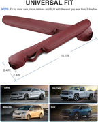 Leather Car Seat Gap Filler Universal for Car Truck SUV to Block The Gap Between Seat and Console Stop Things from Dropping 2 Sets Red, SGF02R
