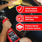 Mothers Protectant, 16 oz. – Long-Lasting UV Protection for Rubber, Vinyl & Plastic, Shields Dash, Trim, Bumpers & Tires from Fading, Cracking & Drying, Restores a Clean OEM Finish (05316)