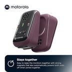Motorola Nursery PIP12 Baby Monitor Audio Only, Portable and Rechargeable, No WiFi Needed, 1500ft Range HD Sound with Auto Off, Includes Water-Resistant Travel Case