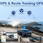 4 Camera System,10" AHD Mirror Rear View Dash Cam, Touch Screen Dash Cam with 128GB Card/Reverse line/WiFi/APP/1080P Night Vision for Car,Pickup,Truck,RV,Bus,SUV,MPV