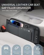 FLORICH Car Seat Gap Filler Organizer, Premium Leather Car Gap Filler for Car, Car Seat Organizer and Storages Between Seat Car Gap Filler Universal Fit for Car SUV Truck