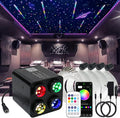 AKEPO 36W 4 Color Twinkle Fiber Optic Starlights Headliner Lights Kit, Optical Fibers Music Sync Bluetooth APP Control Starlight Kit, 2000pcs*13.1ft +240pcs Colorful Shooting Star