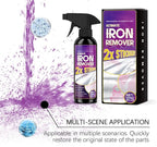 Car Iron Remover, Dissolves Iron Fallout & Brake Dust, Safe for Paint & Wheels, 120ml Spray Bottle for Car Detailing, Wheel Refurbishment, Motorcycle & Boat Cleaning