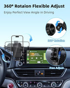 PZK Car Phone Mount for Honda Accord 2018-2022 Sport SE/EX/EX-L/Touring/LX Accessories 10th Gen Accord Only for 8-inch Screen 360° Rotation Auto Lock Phone Holder with Stroage Box Not Affect Vent