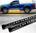 OPT7 Sidekick 60" Running Board Lights 2PCS LED Strips w/Sequential Amber Turn Signal Side Marker, DRL, White Courtesy Light for Regular Super Cab Pickup SUV - Truck Decorations