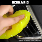 Car Cleaning Gel Clean Putty, Universal Auto Interior Cleaner Slime, Auto Detailing Tools Accessories for Cleaning Vehicle Interiors/Electronic Products/Homes/Offices, Gifts for Men Women (Yellow)
