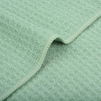 VIVOTE Microfiber Kitchen Towels - Super Absorbent, Soft, No Lint, Waffle Weave, Fast Drying Hand Towels (4 Pack Green, 16 Inch X 24 Inch)