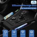 Autorder Silicone Center Console Organizer for 2019-2026 Toyota RAV4 Accessories Seat Gap Storage Box Soft Gear Shift Panel Trim Cover