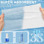 Compressed Towels Tablets (11.8" x11") 25 Bulk Set Disposable Compressed Washcloths for Travel & Camping, Soft Compressed Face Towel with Waterproof Case for Daily Use & Camping Essentials