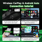 CarlinKit Wireless CarPlay Adapter CPC200-CP2A PRO: Wired CarPlay to Wireless CarPlay/Android Auto Upgrade & Android 12.0 System Unlock The, Built-in Net-Flix/You-Tube/TIK-Tok(Black)