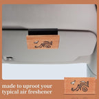 Wood Car Air Freshener - Car Odor Eliminator for Visor Clip, Vehicle Scent Diffuser for Cabin, Truck & SUV (Ocean)
