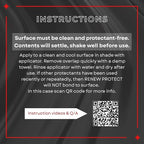 RENEW PROTECT - GLOZ Semipermanent Tire & Trim Treatment, Mid to High Shine & Durability, Floor Mat- RV- Motorcycle-Safe, Acrylic Ceramic-Hybrid Protectant, Wash-Proof, 5 min Dry-Seal 8oz