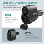 Yomile CCS1 and J1772 to Tesla Adapter for Tesla Model 3/S/X/Y/Cybertruck, 250kW SuperFast Charging Adapter for Level 1 2 3 Charging Station with CCS1 DC & J1772 AC Plug