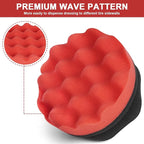 2 Pack Large Tire Shine Applicator Pad, Tire Hex Grip Applicator, Tire Shine Car Detailing Foam Sponge Tool, Reusable Car Cleaning Supplies After Car Wash Tire Cleaner for Applying Tire Shine