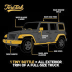 toretark Plastic Restorer for Cars, Not a Dressing, Black Trim Restorer, Ceramic Crystal Coating Highly Concentrated, Lasting Up to 6 Months+ with UV Protection, Restore Automotive Exterior 50ml*2