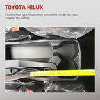 YJYWZH Car Armrest Storage Box for Toyota Hilux Center Storage Box Organizer Interior Hand Centre Consoles with 3 USB Port Arm Rest Double-Layer Accessories