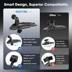 Magnetic Car Phone Holder, 2-in-1 CD Slot and Car Vent Phone Mount, 360°Rotation Tool-Free Installation Magnetic Car Mount for iPhone 17/16/15/14/13/12 Series