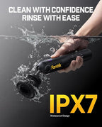 Fanttik Flip G10 Nano AutoCare Cordless Electric Car Interior Detailing Brush, Dual-Speed with 8 Brush Heads, Adjustable Angle & Smart Display, IPX7 Waterproof for Deep Car Cleaning