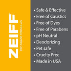 Zeiff Pro-Grade Multi-Purpose Probiotic Enzyme Cleaner - Pet Stain and Odor Remover, Drain Cleaner - Powerful Cleaning & Odor Eliminating Formula For Professional & Home Surfaces - 1 Gallon