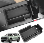 SKTU 2025 2026 Chevy Equinox Center Console Organizer for 2025 2026 Chevrolet Equinox (LT/ACTIV/RS) Console Tray 2025 2026 Chevy Equinox Accessories Armrest Secondary Storage Box with Coins Holder