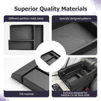LUWU CX-90 2026 Accessories Compatible with Mazda CX90 2024 2025 2026 Center Console Organizer CX 90 Armrest Console Storage Box Insert Tray ABS Material Black Coin Container Black