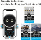 Cell phone holder wireless car charger,15W Auto Clamping Phone holders for your car fit for iPhone 16 15 14 13 12 Mini Pro Max 11 XR, Samsung Galaxy S24 Ultra S23 S22 S21+ Note 20 (Red)