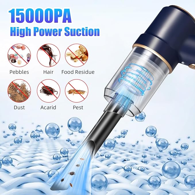Jahy2Tech 2026 New Bug Vacuum with Long Nozzle for Adults&Kids&Garden, 5 in 1 Handheld Fly Vacuum Catcher for Spider Insect Wasps Bees Ants Ladybugs, Humane Indoor/Outdoor Cordless Catch and Release