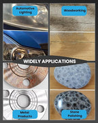 78PCS Drill Polishing Buffing Pads Kit with Buffer Polisher Attachment, 1/2/3 Inch Car Polishing Detailing Wheels for Dremel Air Mini Polisher Sander, Headlights Restoration Pad for Waxing Cleaning