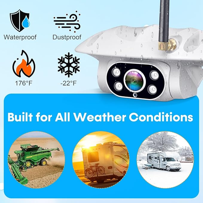 AMTIFO Wireless RV Backup Camera: 1080P HD Rear View Camera with 7″ DVR Split-Screen Monitor,170° Wide-Angle Lens, IR Night Vision, Waterproof IP69, Plug & Play for Furrion Pre-Wired RVs
