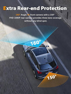 ARIFAYZ Dash Cam Front and Rear 4K+1080P, Free 64GB Card, Built-in WiFi, Dash Camera for Cars, Car Camera, Dual Dashcams for Cars with Night Vision, 24 Hours Parking Monitor, Loop Recording