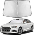 EcoNour Windshield Sunshade Compatible for Audi A4 2017-2023 2024 2025, Sun Visor for Front Windshield & Window Sun Shade Cover, UV Heat Blocker & Protector, Car Accessories