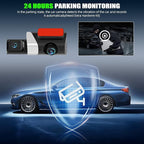 3 Channel Dash Cam Front and Rear Inside, 2.9'' 1080P Dash Camera for Cars,Three Way Triple Car Camera with App Control Super Night Vision,Wide Angle,Loop Recording,G-Sensor,24 Parking Monitor