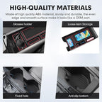 Autorder Center Console Organizer&Cup Holder for 2025-2026 Toyota Camry XV80 Accessories Armrest Storage Box with Durable Cup Holder Insert Tray Middle Console Organizer with Anti-Slip Mat