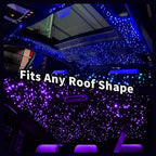 VASTFIRE Starlight Headliner Kit - 500pcs 0.03in 9.8ft Fiber Optic Star Lights for Car with 16W RGBW, Twinkle/Meteor Music Sync, APP/Remote Control for Car Roof/Bedroom Ceiling