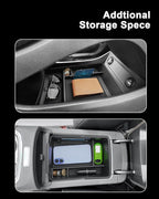 2023 Santa Fe Center Console Organizer - For 2021-2023 Hyundai Santa Fe Armrest Box Organizer + TPE Lower Console Organizer Tray For 2021-2023 Santa Fe(SE/SEL/XRT/Limited/Calligraphy) Accessories