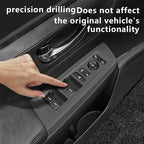 Temmis 4PCS Car Door Window Switch Panel Cover for Honda CRV 2023-2026 (Gasoline & Hybrid), Auto Interior Decor Accessories Armrest Trim Silicone Style Kit-Black
